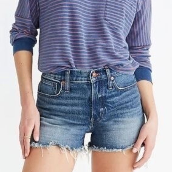 Madewell The Perfect Jean Shorts in Rayburn Wash Size 27 Gently Used - Picture 1 of 6